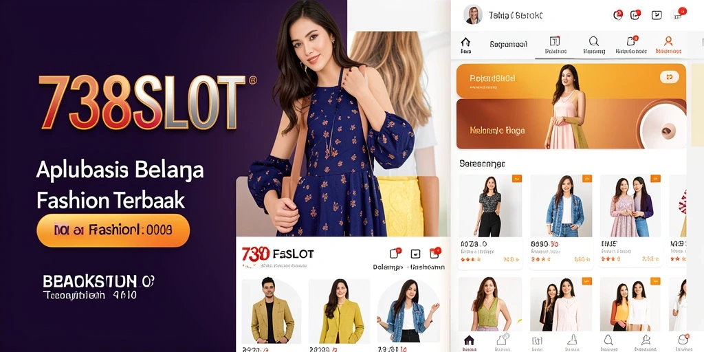 Antarmuka aplikasi 738SLOT yang menarik dan mudah digunakan untuk berbelanja fashion.