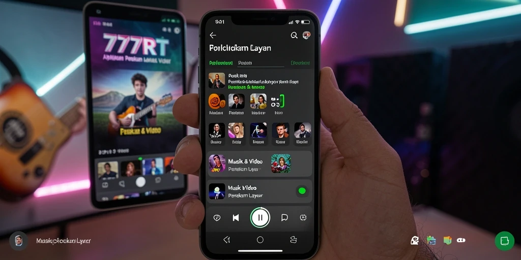 Antarmuka aplikasi 777RT yang intuitif dan mudah digunakan.