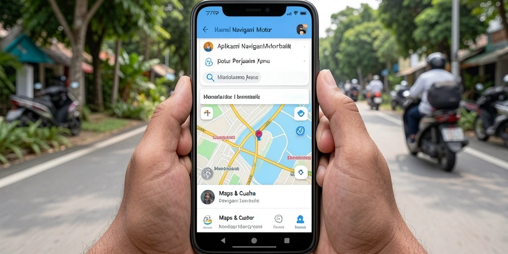 Antarmuka 77RP dengan fitur Navigasi Motor yang intuitif.