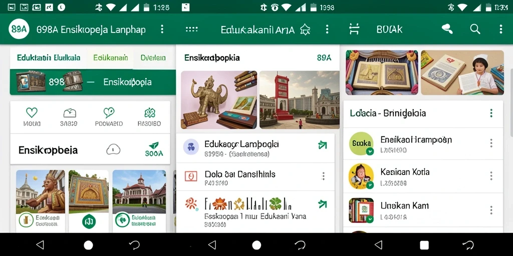 Antarmuka pengguna 898A yang menarik dan informatif.