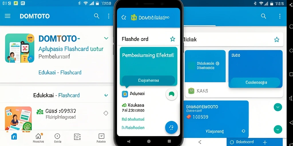 Antarmuka aplikasi DOMTOTO yang menarik dan interaktif