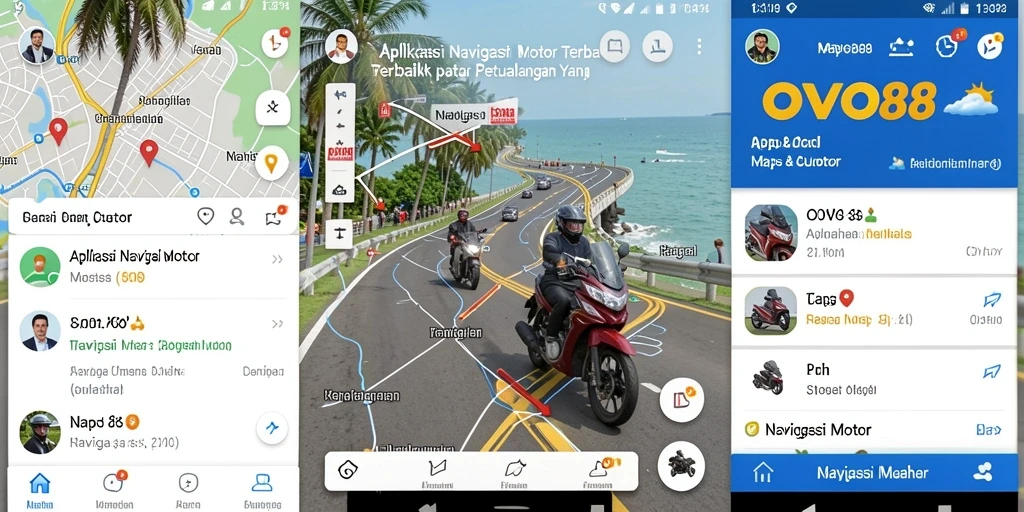 Tampilan antarmuka OVO88 yang intuitif untuk navigasi motor.