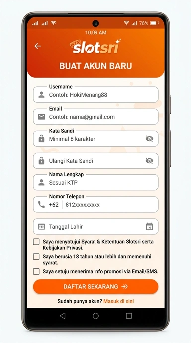 Buat Akun Baru di slotsri dengan Mudah dan Cepat
